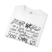 DEAR WORLD - KÄNXIUS GARMENTS 
