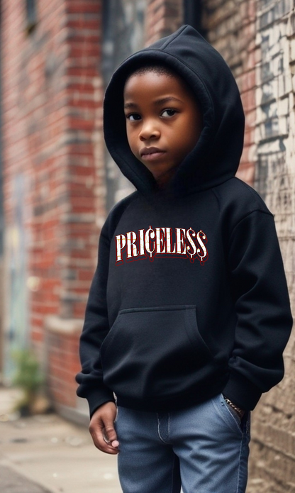 PRICELESS HOODIE FOR KIDS(BLACK)